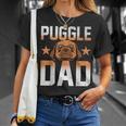 Mens Dog Lover Fathers Day Puggle Dad Pet Owner Animal Puggle Unisex T-Shirt Gifts for Her