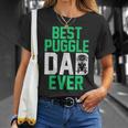 Mens Dog Lover Puggle Dad Pet Owner Fathers Day Animal Puggle Unisex T-Shirt Gifts for Her