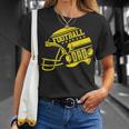 Mens Football Dad Helmet For Men Proud Fathers Day College Season Unisex T-Shirt Gifts for Her