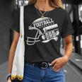 Mens Football Dad Helmet For Men Proud Fathers Day College Season V2 Unisex T-Shirt Gifts for Her