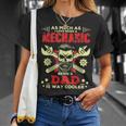 Mens Mechanic Dad Funny Father Day Gift Skull Graphic Unisex T-Shirt Gifts for Her