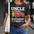 Mens Uncle Birthday Crew Race Car Racing Car Theme Unisex T-Shirt Gifts for Her