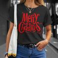 Merry Christmas Weihnachts Spruch Dekoration Damen Herren V5 T-Shirt Geschenke für Sie