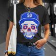 Mookie Betts Sugar Skull Unisex T-Shirt Gifts for Her