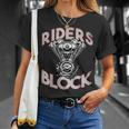 Motorcycle Engine Vintage Riders Block Garage Auto Mechanic Unisex T-Shirt Gifts for Her