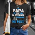 Motorrad-Motiv Herren T-Shirt Si Papa ne peut pas la dégommer Geschenke für Sie