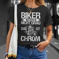 Motorradfahrer Biker Werden Nicht Grau Das Ist Chrom V3 T-Shirt Geschenke für Sie