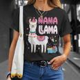 Nana Llama Grandma Of A Birthday Boy Girl Llama Birthday Unisex T-Shirt Gifts for Her