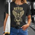 Never Underestimate The Power Of Case Personalized Last Name Unisex T-Shirt Gifts for Her