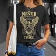 Never Underestimate The Power Of Frankie Personalized Last Name Unisex T-Shirt Gifts for Her