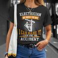 Mens Be Nice To Me Im An Electritian Handyman Dad T-Shirt Gifts for Her