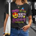 Omg Its My 35Th Birthday Mädchen- Zum 35 Geburtstag T-Shirt Geschenke für Sie