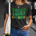 One Lucky Mom Shamrock Mom Life St Patricks Day T-Shirt Gifts for Her