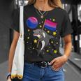 Orca In Space Bisexual Pride Unisex T-Shirt Gifts for Her