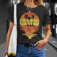 Palm Trees Retro Sunset 70S Vintage Palm Trees Unisex T-Shirt Gifts for Her