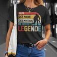 Papa Hockey Legende T-Shirt, Retro Hockeyspieler Design Geschenke für Sie