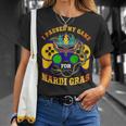I Paused My Game For Mardi Gras Gamer Gaming Kids Boy V2 T-Shirt Gifts for Her