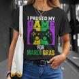 I Paused My Game For Mardi Gras Video Game Mardi Gras V2 T-Shirt Gifts for Her