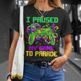 I Paused My Game To Parade Video Gamer Mardi Gras T-Shirt Gifts for Her