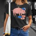 Pig Cop Funny Police Officer Doughnut Gift Unisex T-Shirt Gifts for Her