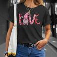 Pink Gnomes Love Valentines Loads Of Love Western Valentine V4 T-Shirt Gifts for Her