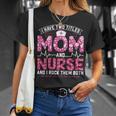 Pink Leopard I Have Two Titles Mom And Nurse Mom T-Shirt Gifts for Her