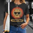 Pitbull Dad Dog With Sunglasses Pit Bull Father & Dog Lovers T-shirt Gifts for Her
