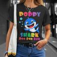 Poppy Shark Funny Fathers Day Gift For Mens Dad Unisex T-Shirt Gifts for Her