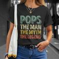 Pops The Man The Myth The Legend Christmas Unisex T-Shirt Gifts for Her