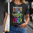 Proud Cousin Of A Class Of 2023 Graduate Senior Dinosaur 23 Unisex T-Shirt Gifts for Her