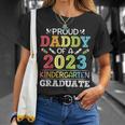 Proud Daddy Of A 2023 Kindergarten Graduate Son Daughter Dad Unisex T-Shirt Gifts for Her