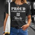 Proud Us Coast Guard Uncle Usa Military Family Gift Gift For Mens Unisex T-Shirt Gifts for Her