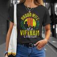 Proud Wife Of A Vietnam Veteran Veterans Day T-shirt Gifts for Her