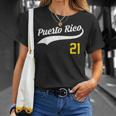Puerto Rico Baseball 21 For Santurce Baseball Fans Unisex T-Shirt Gifts for Her