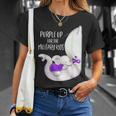 Purple Up For The Military Kids Month Funny Elephant Ribbon Unisex T-Shirt Gifts for Her