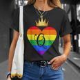Queen Couples Matching Bridal Wedding Lgbtq T-Shirt Gifts for Her