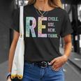 Recycle Reuse Renew Rethink Tie Dye Environmental Activism Unisex T-Shirt Gifts for Her