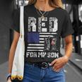 Red Friday For My Son Remember Everyone Deployed Military Unisex T-Shirt Gifts for Her