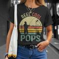 Reel Cool Pops Fishing Dad Gifts Fathers Day Fisherman Unisex T-Shirt Gifts for Her