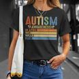 Retro In April We Wear Blue Puzzle Autism Awareness Month Unisex T-Shirt Gifts for Her