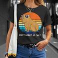 Retro Rodent Funny Capybara Dont Be Worry Be Capy Unisex T-Shirt Gifts for Her