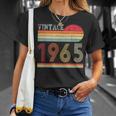 Retro Vintage 1965 Geburtstag T-Shirt für Männer und Frauen Geschenke für Sie