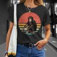 Retro Vintage Chimpanzee Monkey Wild Forest Animal Unisex T-Shirt Gifts for Her