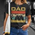 Retro Vintage Dad Love Drums Funny Fathers Day Cool Gift Unisex T-Shirt Gifts for Her