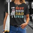 Retro Vintage Dog Best Boxer Dad Ever T-Shirt Gifts for Her