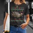 Russische Schildkröte Weihnachts-T-Shirt, Hässliches Rentier-Motiv Geschenke für Sie
