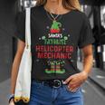 Santas Favorite Helicopter Mechanic Christmas Xmas Gift Unisex T-Shirt Gifts for Her
