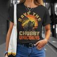 Save The Chubby Unicorns Vintage Funny Rhino Animal Rescue Unisex T-Shirt Gifts for Her