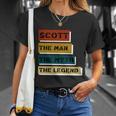 Scott The Man The Myth The Legend Unisex T-Shirt Gifts for Her