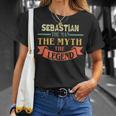 Sebastian Der Mann Mythos Legende T-Shirt, Personalisiert Geschenke für Sie